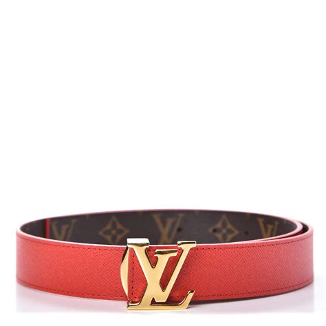 lv reversible belt red|louis vuitton reversible belt women's.